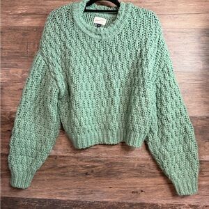 Universal Thread Textured Knit Sweater in Sage